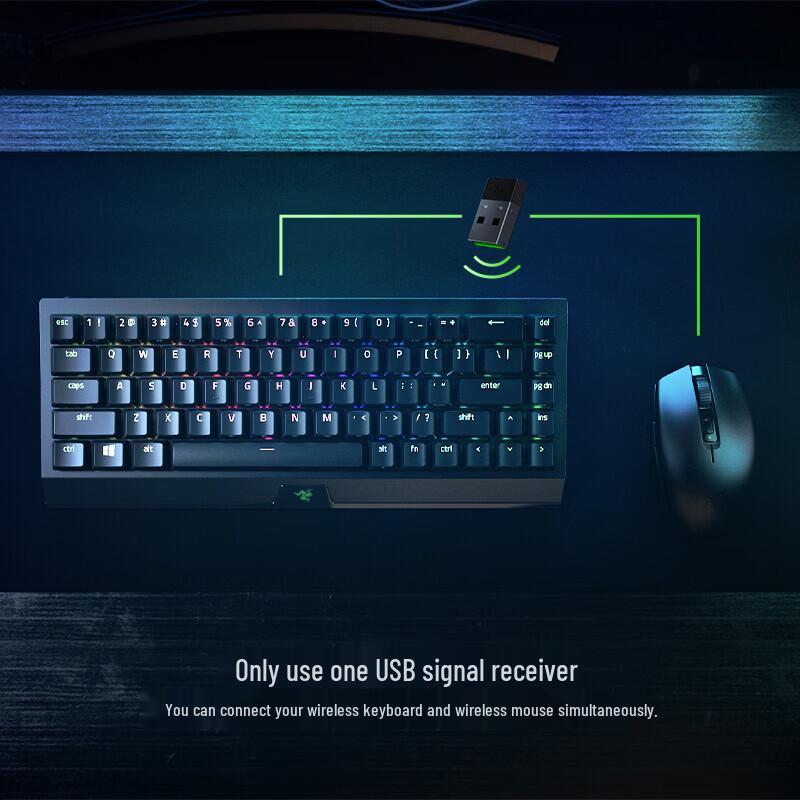 Беспроводная механическая игровая клавиатура Razer BlackWidow V3 Mini