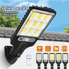 72/108 COB Sensor Solar Lights Outdoor LED Street Garden Solar Lamps 3 Modes Waterproof Motion Sensor Remote Control Wall Light