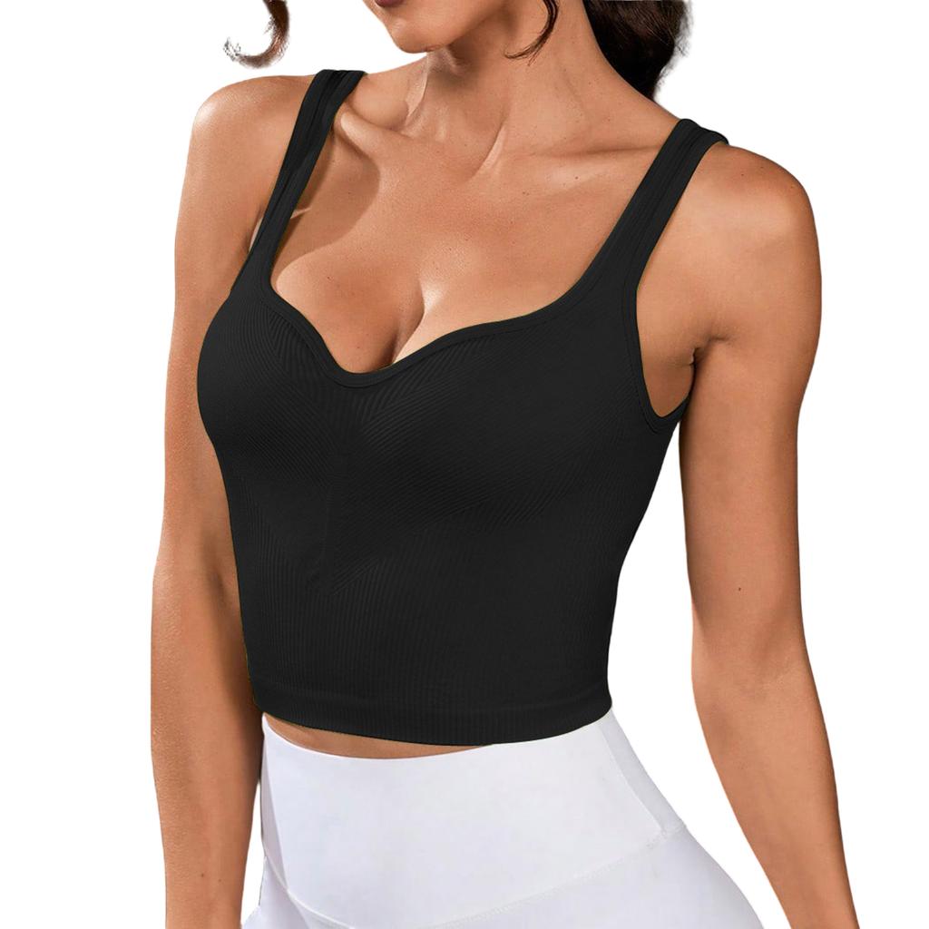 Женский спортивный жилет с низким вырезом, топ для фитнеса, безрукавный костюм для йоги, топ безрукавный костюм для йоги