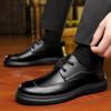 Модные кожаные мокасины на мягкой подошве для мужчин, модные повседневные черные мужские туфли на весну и осень, однотонные новые дизайнерские мужские туфли