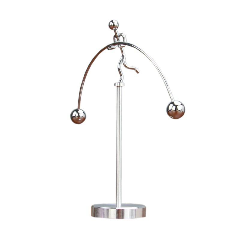 New Legged Small Iron Man Tumbler Balance Ball Hercules Weightlifting Small Ornaments Desktop Iron Decoration