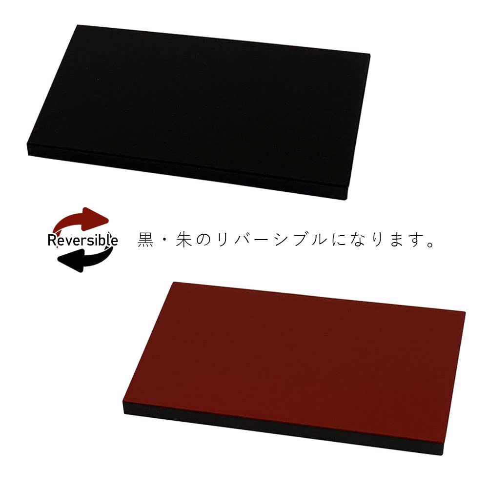 Yamaga Lacquerware Store Wooden Flower Long Square Double Flower Made In Made In Flooring Doll Stand Stand, Board, Black, Red, Sided, Stand,