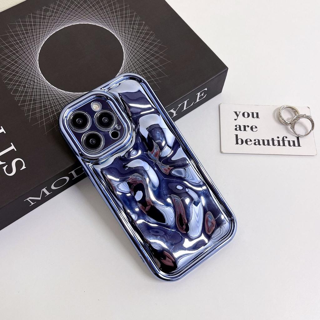 Гальваническое покрытие с узором метеорита подходит для чехла на телефон iPhone16Pro max Apple 15 новый 14/13 нишевое ощущение