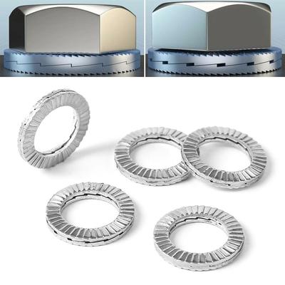 5 шт. M4 M10 M12 M16 M20 клиновая стопорная шайба двухсторонняя прокладка Dacromet прочные стопорные шайбы