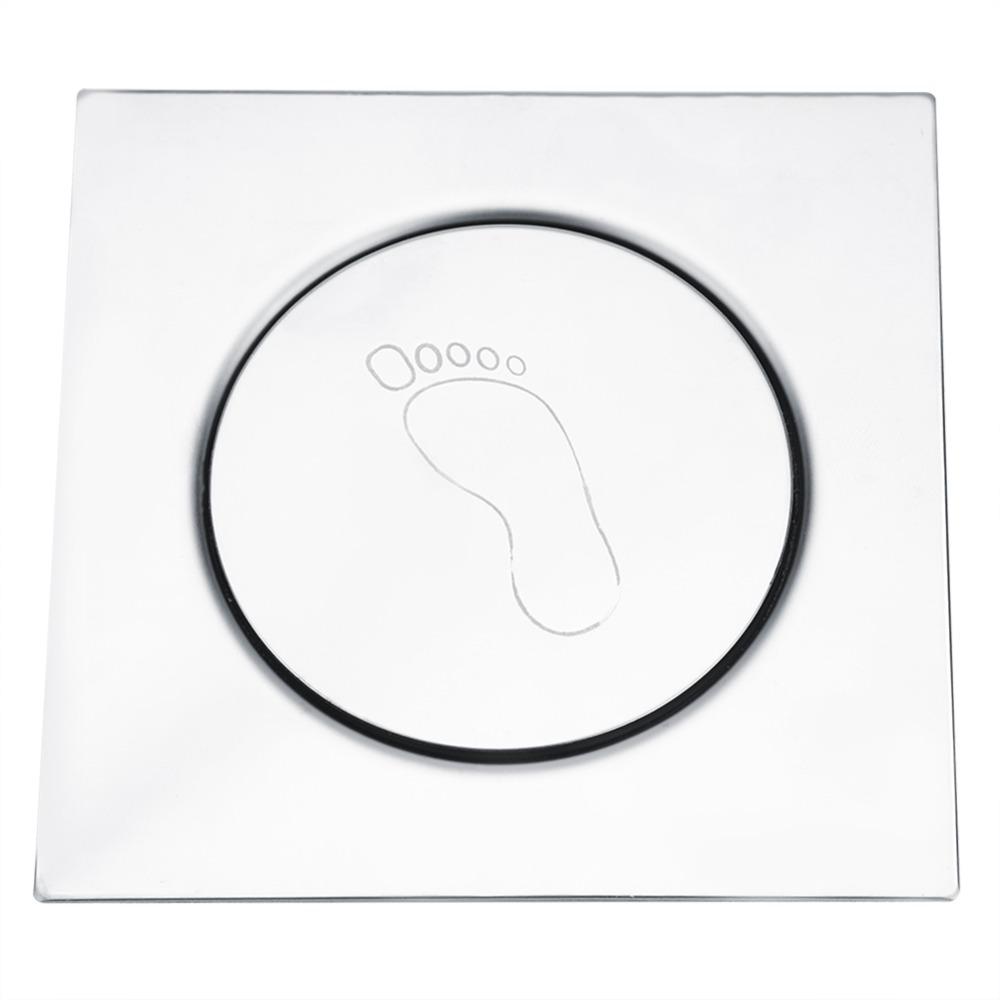 Stainless Steel Floor Drain Square Shower Drain Easy Clean Floor Drain Strainer Toilet