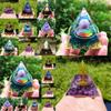 Luxurious Amethyst Pyramid Crystal Energy Orgone Home Ornament Perfect For Relaxation And Gift Giving
