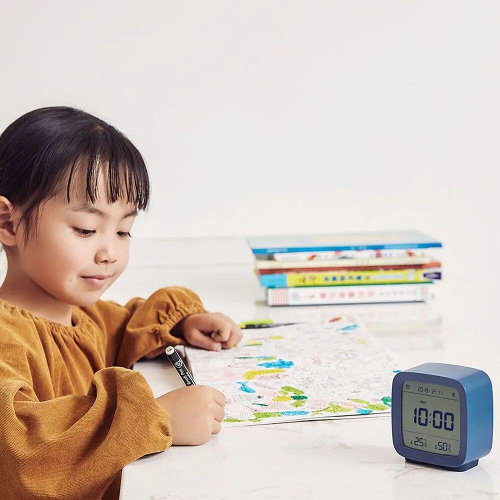 Xiaomi Qingping Bluetooth-совместимый датчик температуры и влажности Mijia Night Light ЖК-будильник Управление приложением Mihome