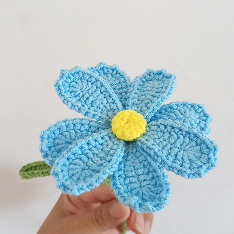 1шт готовый ручной вязки Gesang искусственный моющийся хлопковый тканый цветок Gesang