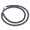 Name Black Spinel Necklace Necklace 5mm pe1511-SP-45 [Brand Men's (45cm)
