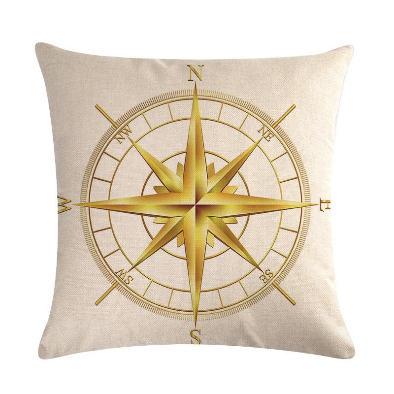 Наволочка, чехол для диванной подушки, украшение, льняная наволочка, декоративная подушка с морским узором, наволочка для дивана, наволочка для дивана