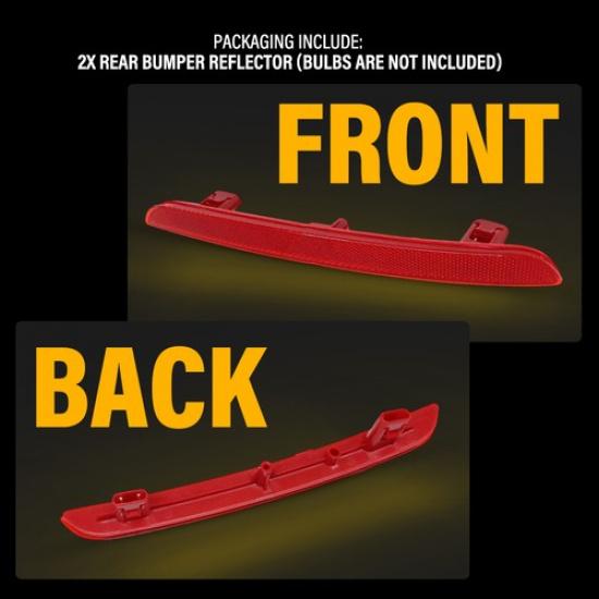 For -23 Honda Civic Rear Bumper Reflector Light Tail Lamp Case Left&Right EA