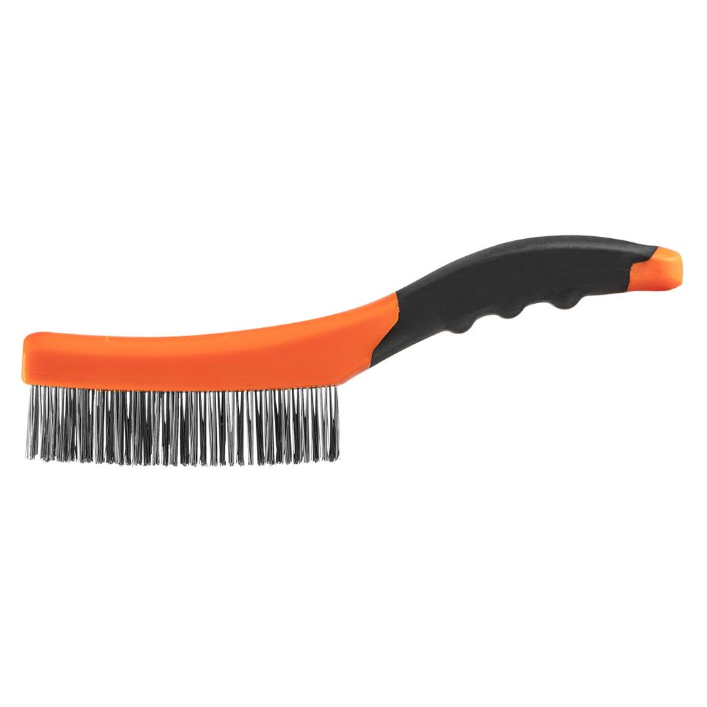 Wire brush, steel wire, 4x16 rows