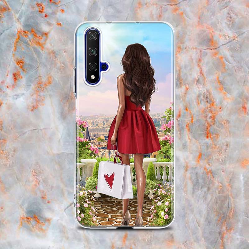 Модный детский силиконовый чехол для девочек и мальчиков для Honor 20 20S 20E 8 8A Prime 8X MAX 8C 8S 7A 7C 7S Pro