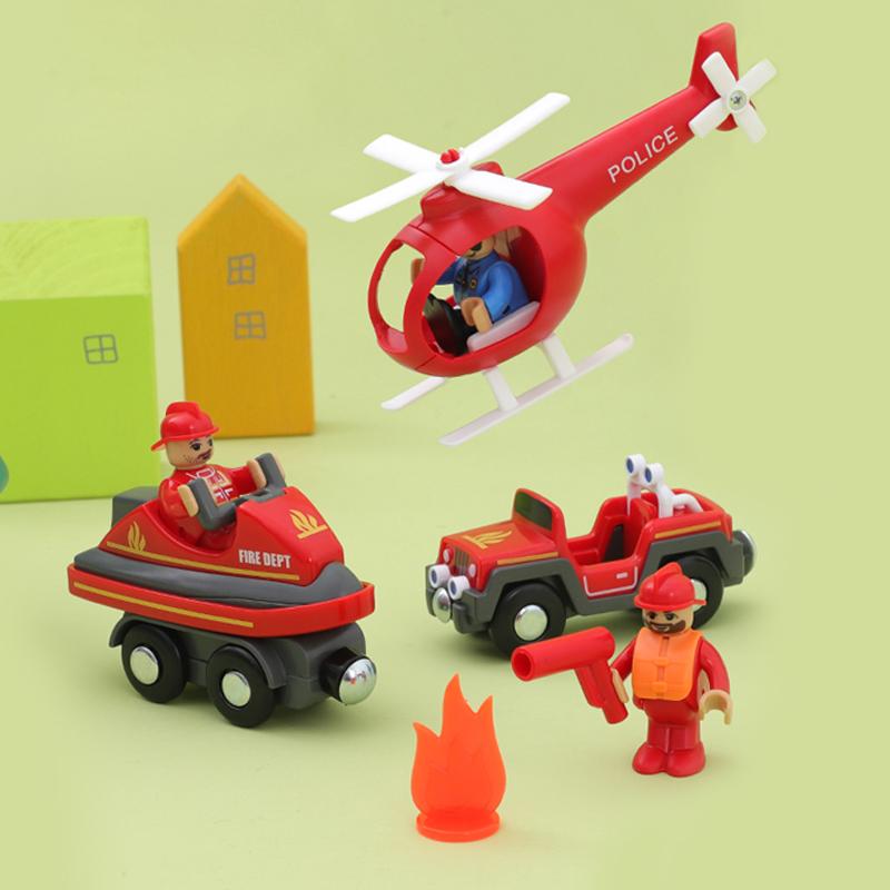 Variety Of Optional Track Magnetic Cars Multi-Purpose Vehicles Compatible Brand Wooden Scene Track Car Toys Children's Gifts