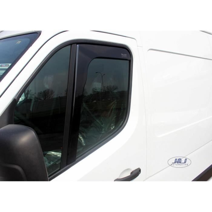 Déflecteurs D'air - J&J AUTOMOTIVE - Opel Movano 2010-2022 - Fumé - Acrylique Renforcé - Installation Facile