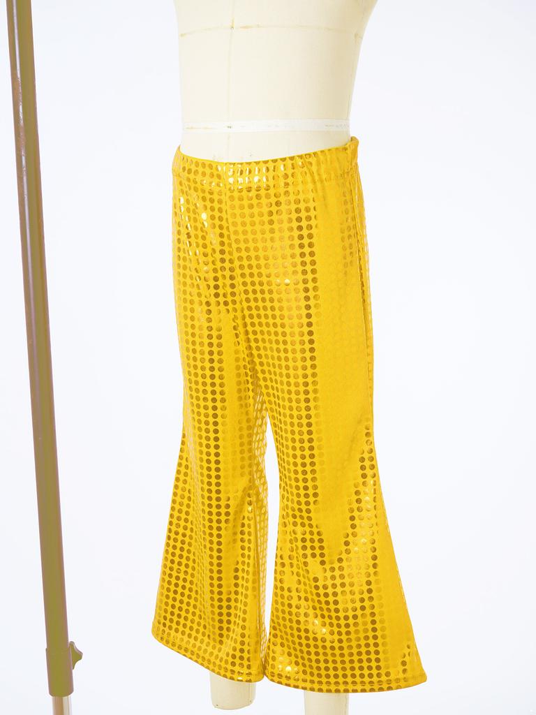 Детские спортивные штаны с блестящими пайетками, украшенные для выступлений на сцене