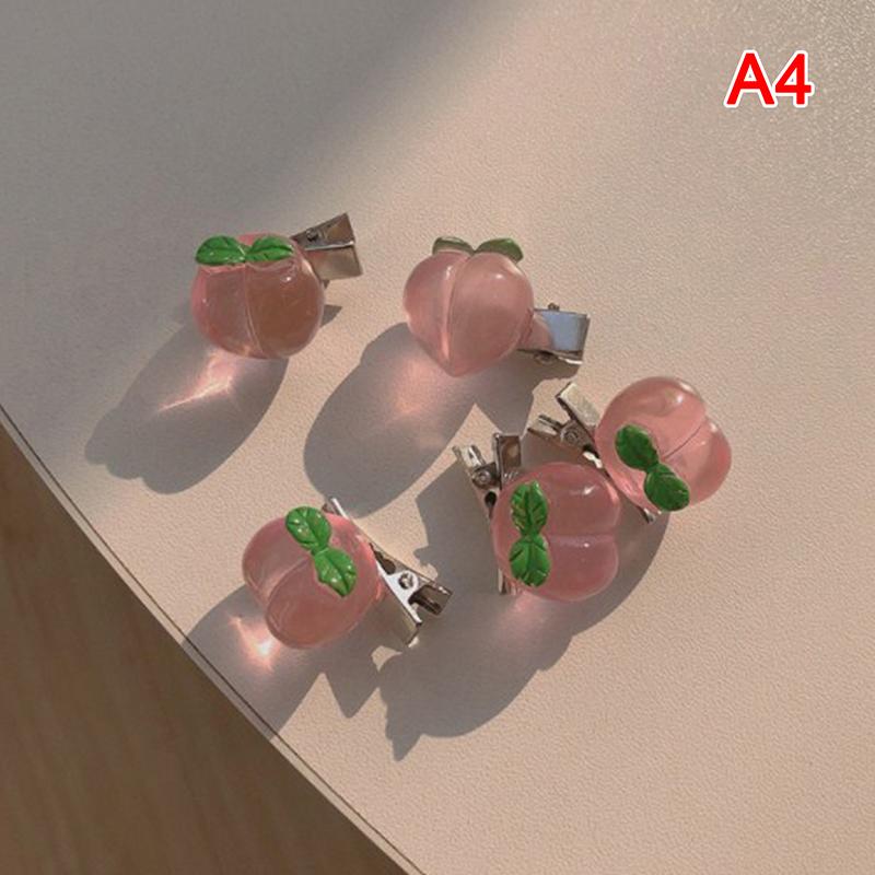 5 шт. такие милые девушки, розовая роза, сердце, бант, персик, мини-шпилька, набор, сладкие волосы