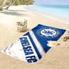 Beach Towel Chelsea FC Blue Crest Classic, Quick Dry Microfiber, Soft Absorbent, for Soccer Fan Gift