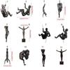 European Style Rock Climbe Statue Unique Abstract Character Pendant  Living Room