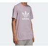Adidas Мужские спортивные футболки с логотипом Originals Trefoil, светло-розовые, фиолетово-серые, ED4714