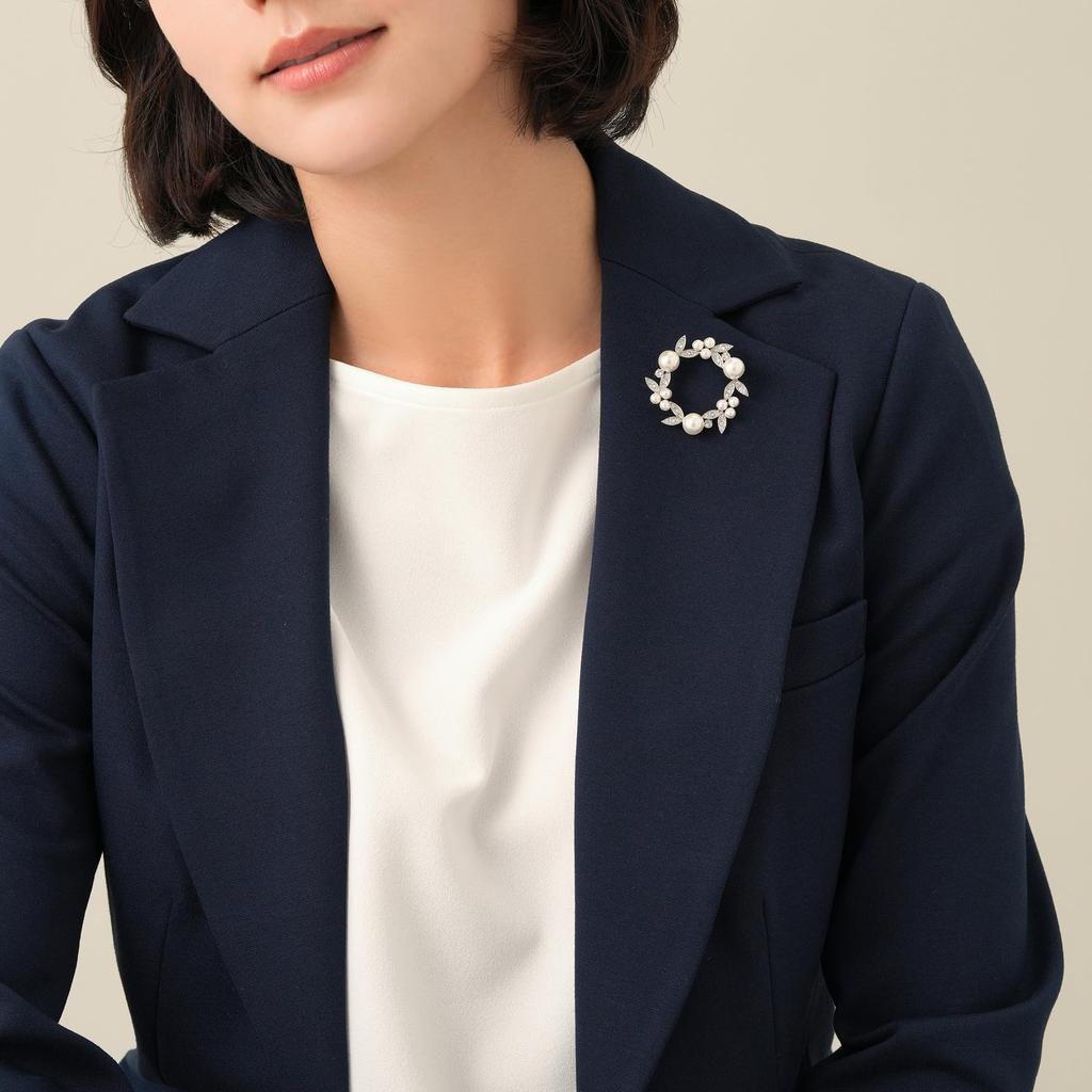 Shell Pearl Brooch VBPV5090 UW [Vendome Boutique]