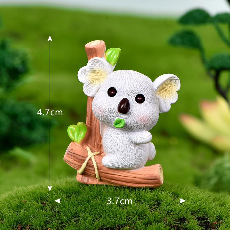 Cute Resin Koala Decoration Adorable Micro Landscape Garden Diy Crystal Ball Accessory