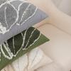 Зеленый Лист Квадратная Наволочка Мягкая Стеганая Наволочка Декор Дивана Чехол-Подушка Гостиная Скандинавский Декор Прямоугольный Чехол