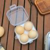 Туристическая кухонная утварь Безопасное хранение яиц Прозрачный контейнер для походов Герметичные Защита продуктов Дизайны