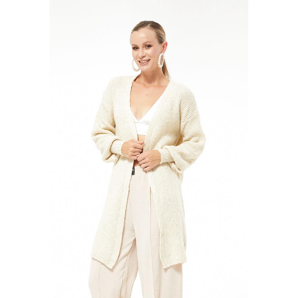 Женский трикотажный свитер с регулируемым узором и завязками по бокам