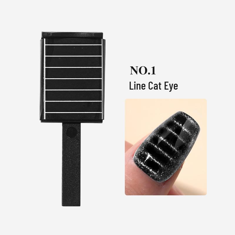 Магнитный инструмент для нейл-арта "Кошачий глаз" - Сильное сердце, волнистый узор