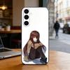 Steins Gate Kurisu Makise Phone Case For Samsung Galaxy A73,A72,A71,A70,A53,A52,A51,Soft Silicone Black Cover