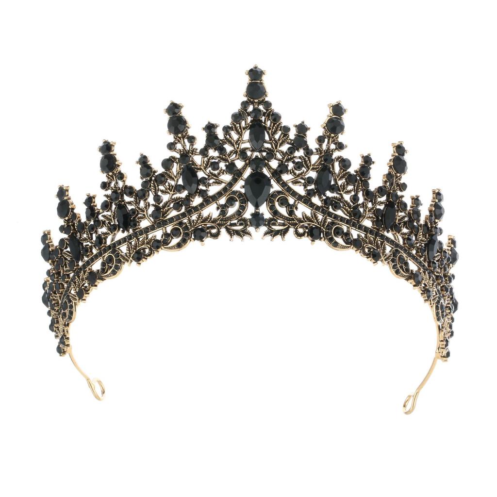 Crown Headdress Birthday Headband Queen Bride Alloy Hair Accessories Party Crown Rhinestone