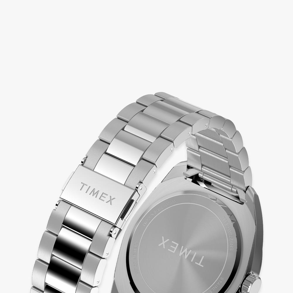 TIMEX Мужские часы Western из нержавеющей стали с синим циферблатом 45 мм TW2Y22700