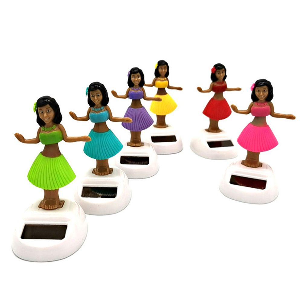 Swinging Bobble Toy Shaking Head Doll Swinging Hawaiian Girl Solar Swinging Doll Dancing Hula Girl