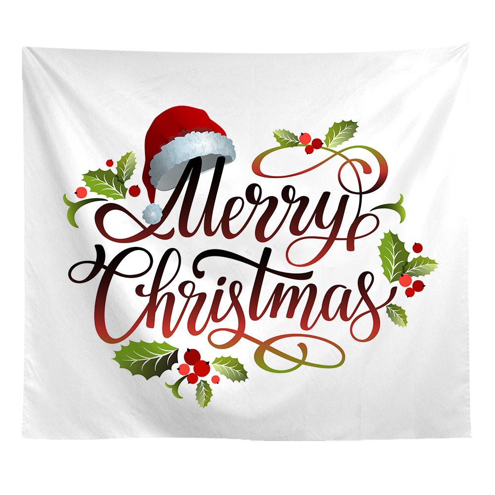 Европейский и американский рождественский печатный гобелен, настенный ковер, картина, фоновая картина, подвесная ткань