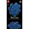 12 Blue Rose Flower Building Blocks Flower Bouquet Model Brick Home Decoration Adult Romantic Gift Children DIY Educational Toys