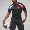 Puma Футболка Manchester City Prematch с логотипом и коротким рукавом, с круглым вырезом, мужская, черная 772844-14