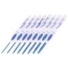 Crochet Hooks 8 Pcs Soft NonSlip Good Grip Knitting Needles Set with Mark for Weaving Home Use(Blue