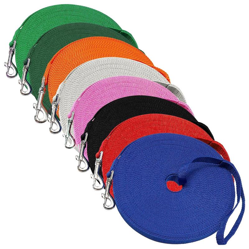 Веревка длиной 20 м Полипропилен Питомец Маленькая Большая Собака Прогулка Однотонный Поводок для питомца Тяговый трос Прочные Поводки из полипропиленового волокна