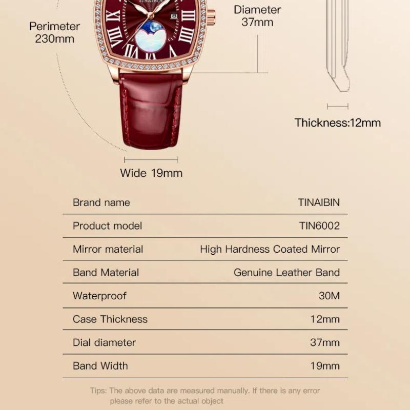 Ladies' Light Luxury Diamond Inlaid Quartz Watch, Luminous Waterproof, Ladies' Simple Temperament, Fashionable Wristwatch