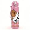 1PC Boxing Capybara Cartoon Bust 750ml Color Plastic Water Bottle Leakproof Flip Straw Lid For Sports Office Home Use