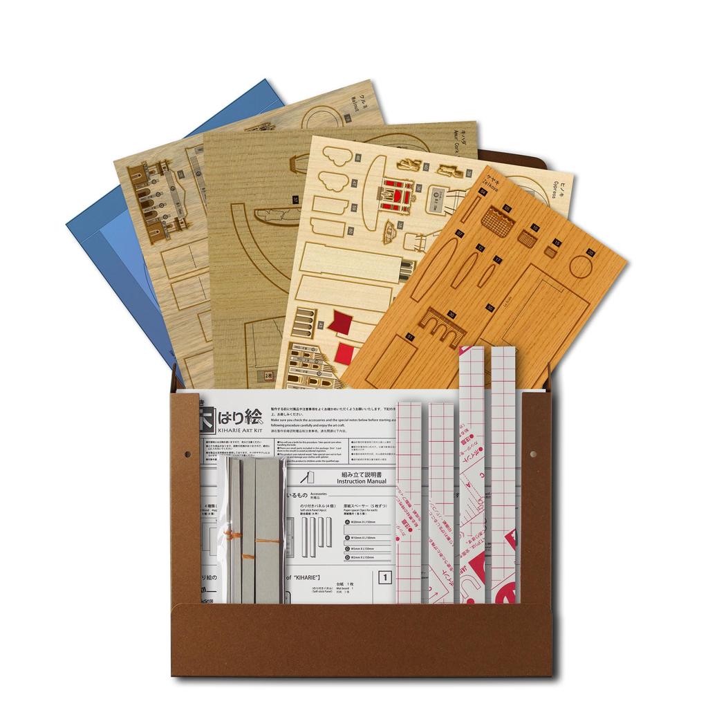 KINOWA Wooden Painting Original Handmade Kit World Heritage World Travel Made In Japan "Italy"