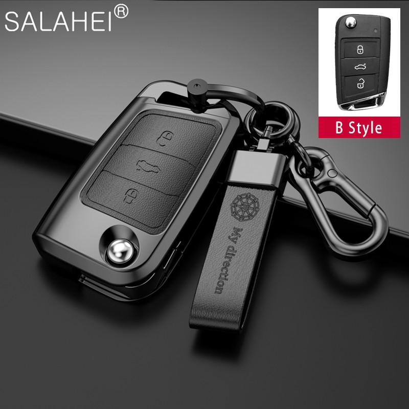 Чехол для автомобильного ключа для Volkswagen Bora Polo Tiguan Jetta Passat Golf 7 MK7 Tiguan MK2 для Skoda Octavia A7 SEAT Ateca Leon FR 2 Ibiza