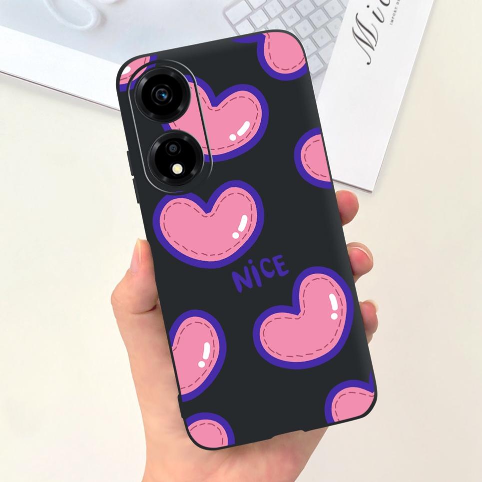 Женский модный девичий чехол для телефона для Honor X5 Plus HonorX5 Coque Funda Цветочный узор Мягкий силикон Funda Huawei Honor X5 Coques