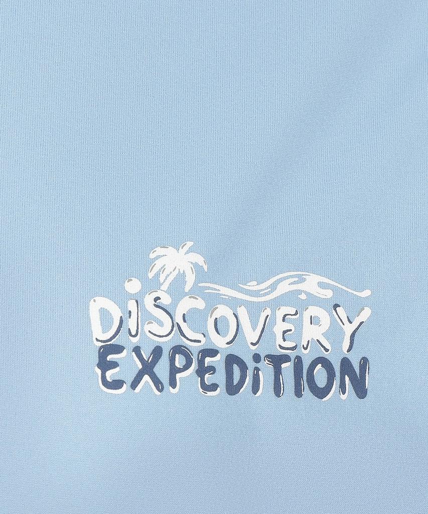 DISCOVERY EXPEDITION Женская базовая укороченная футболка с коротким рукавом для пляжа (Л/Синий)