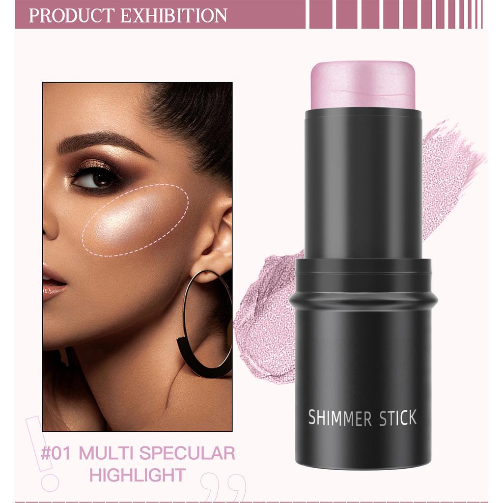 Blush and Bronzer Stick for Face | Non-Greasy, Hydrating Makeup with Natural Finish | Buildable Highlighter, Long-Lasting Cheek Color