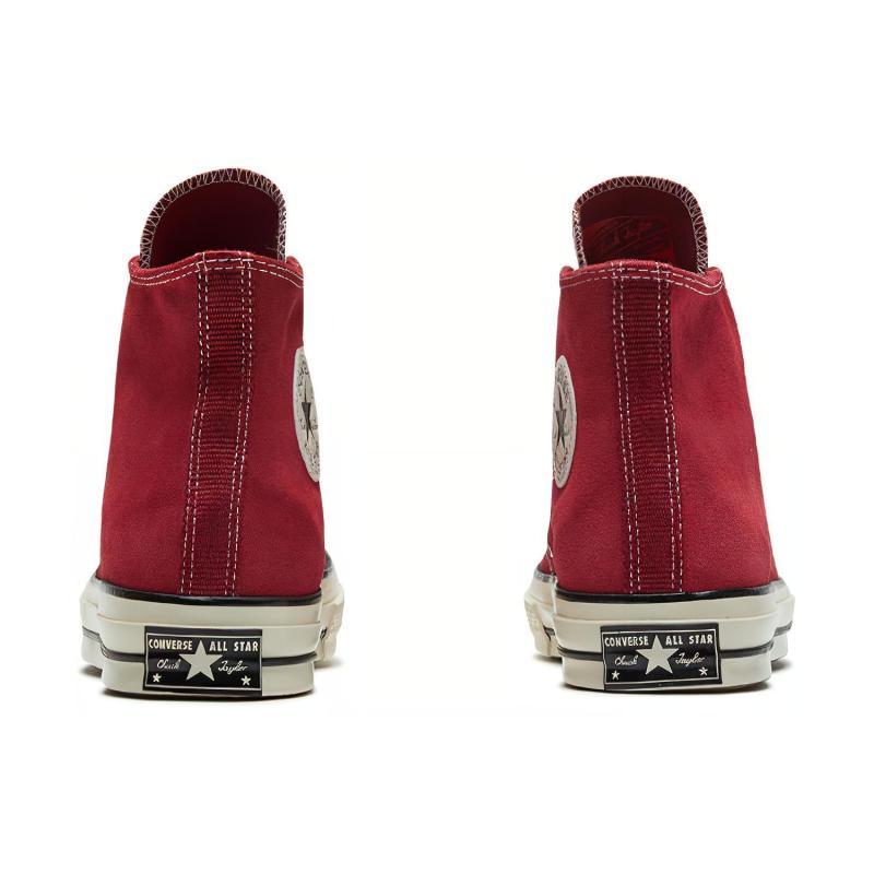 Converse Кеды Chuck 70s Vintage Замшевые Высокие Канвасовые Унисекс Красные и Белые