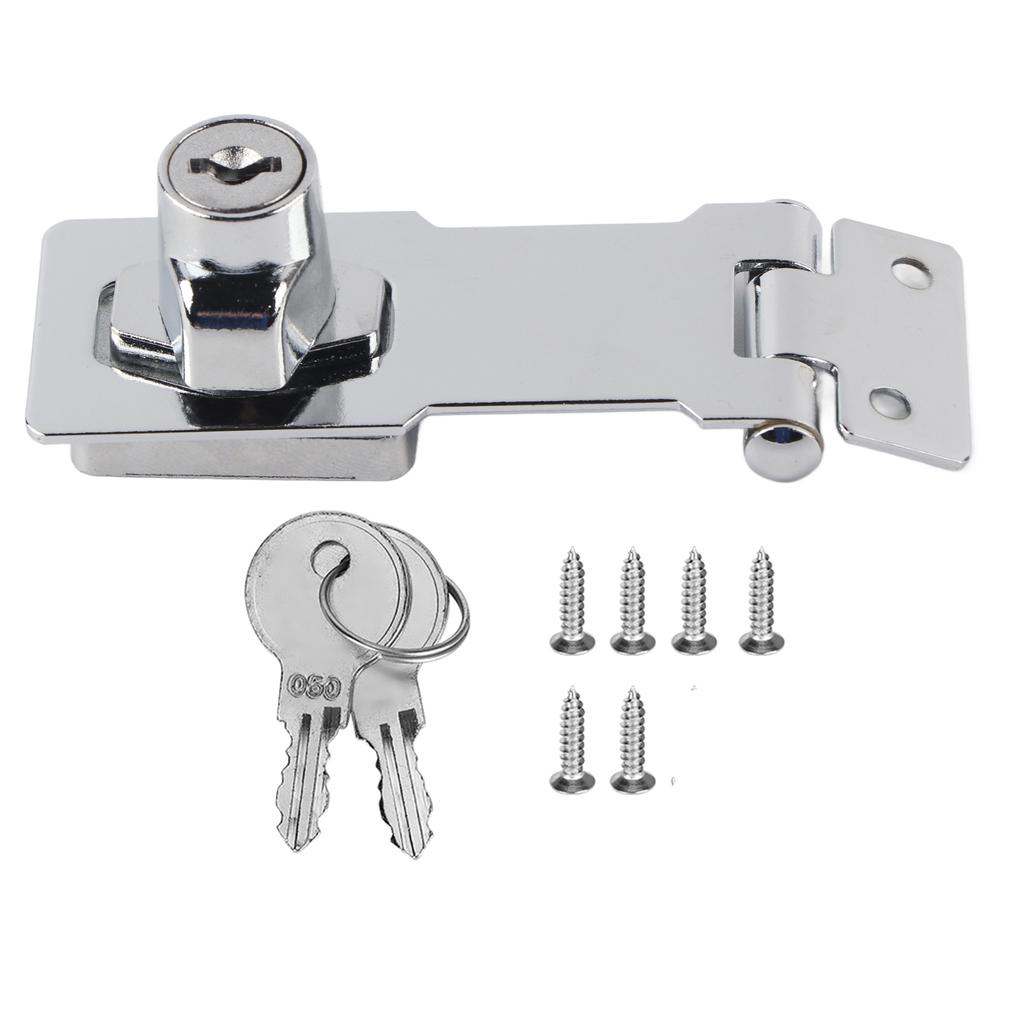 Household Zinc Alloy Anti Theft Security Cabinet Drawer Door Lock Hasp Hardware Fittings