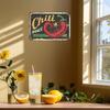 Vintage Advertisement With Chili Pepper Vintage Metal Tin Sign Wall Decor , Farmhouse Decor,20X30CM