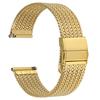 WOCCI Elite Металлический Часы 316L Нержавеющая Сталь с Быстросъемным Улучшенным Золотым Ремешком, 18 мм, Застежка,